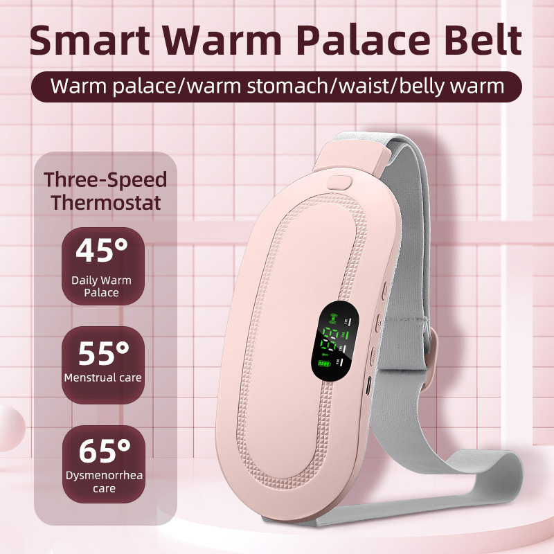 Portable Electric Fast Heating Belly Vibrating Period Massage Slimming Belt With 3 Heat Levels And 3 Vibration Massage Modes