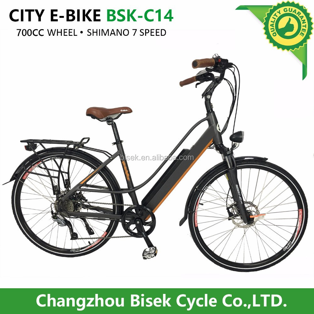 BISEK CYCLE electric bike 36V 250W Rear motor driving electric bike city Bicycle For Sale