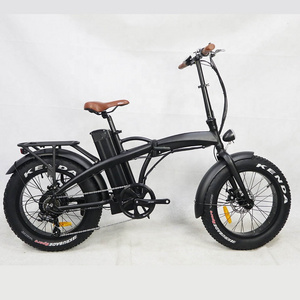 2021 US Warehouse Folding Fat Tire Electric Bike Dropshipping 20 Inch Foldable Ebike With 500W Bafang Motor