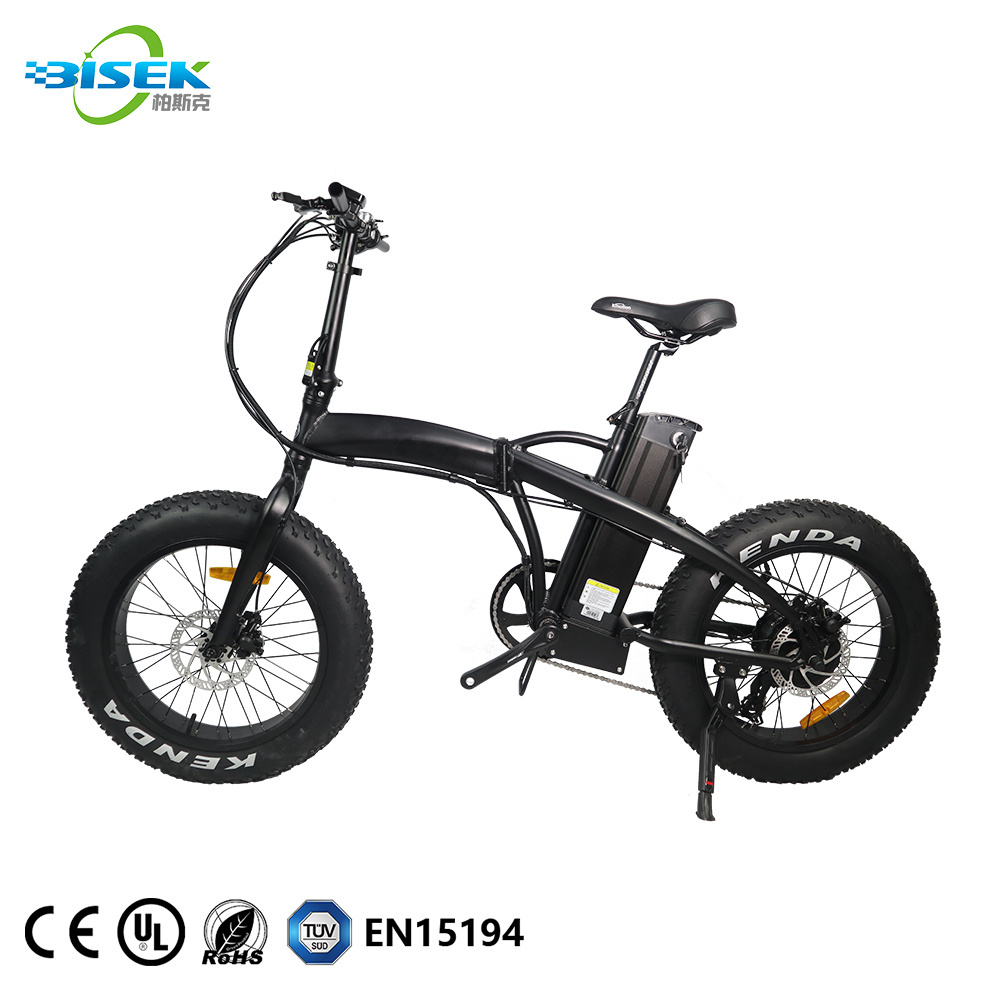 2021 US Warehouse Folding Fat Tire Electric Bike Dropshipping 20 Inch Foldable Ebike With 500W Bafang Motor