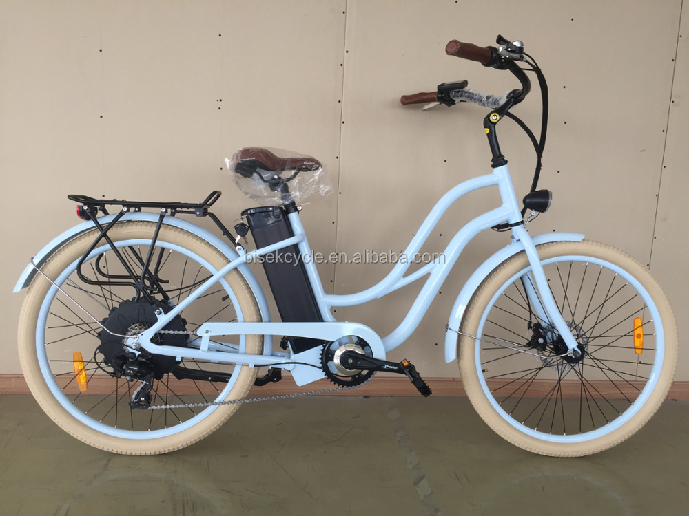 Hot Sale Powerful 36V/48V Bafang Motor ebike Beach Cruiser Electric Bicycle for Women