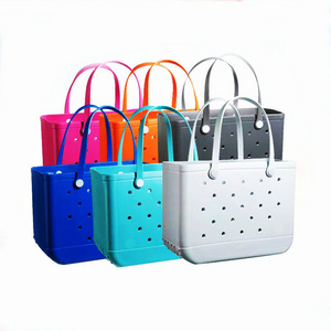 Wholesale Fashion New Summer 2023 Handbags Women Small Eva Bag Bogg Bag Silicone Beach Tote Rubber Bags