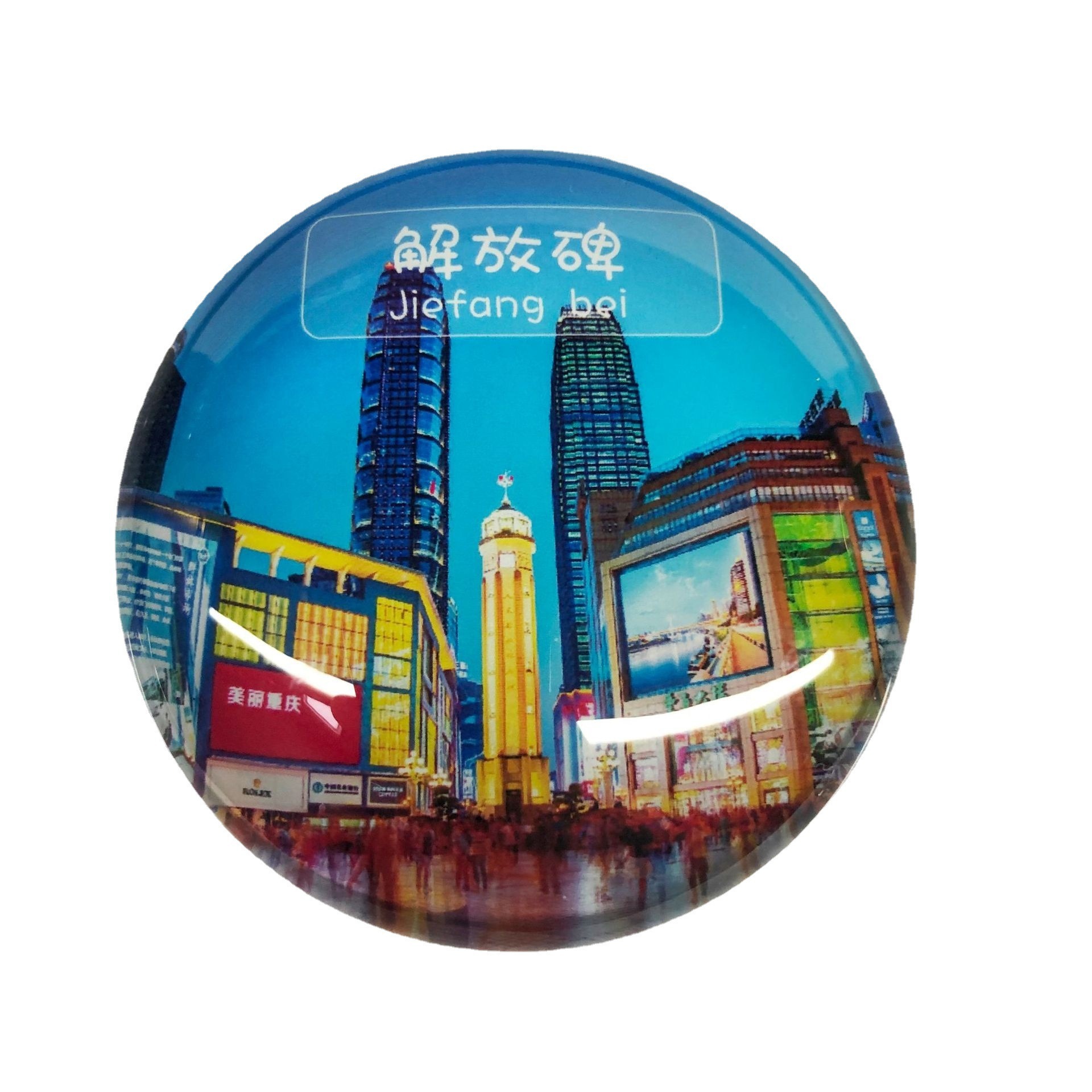 Cheap Price Hot Products Customized  Miami tourist souvenir For Home Decoration Crystal Glass Fridge Magnet and 3D fridge magnet