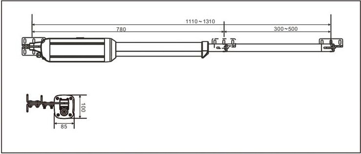 Remote Control Automatic Swing Gate operator