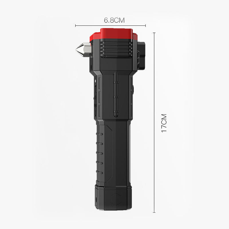 Multifunctional rechargeable safety hammer magnetic bright flashlight car COB emergency fire escape window breaker