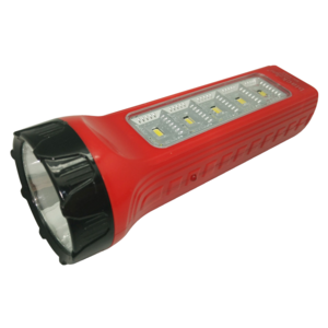 BN-428S Red emergency Lighting Solar Power Rechargeable Multi-function LED Torchlight with Side Lamp Flashlight