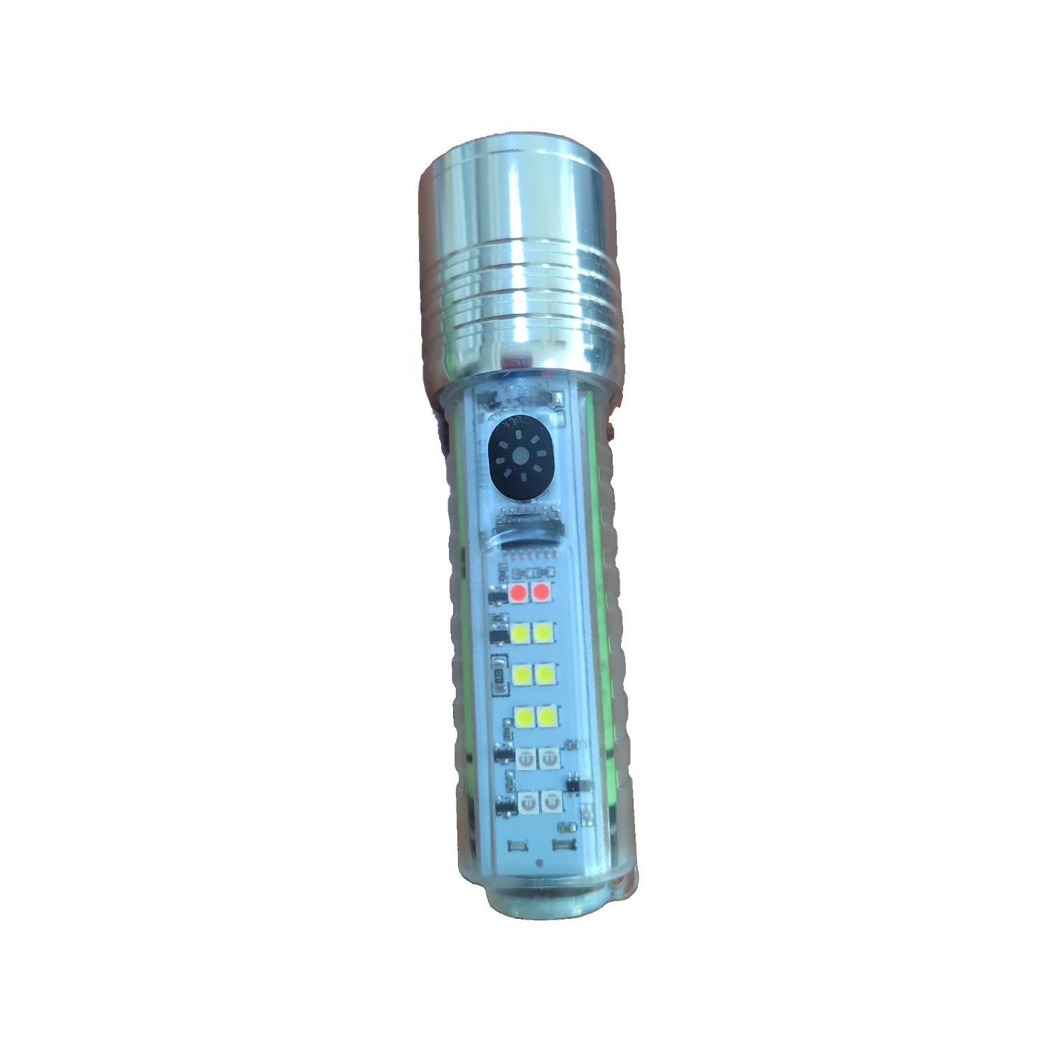 White laser flashlight Multi-functional charging red blue flash fluorescent Mini 520A flashlight wholesale