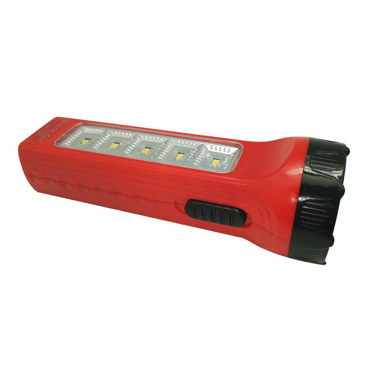 BN-428S Red emergency Lighting Solar Power Rechargeable Multi-function LED Torchlight with Side Lamp Flashlight