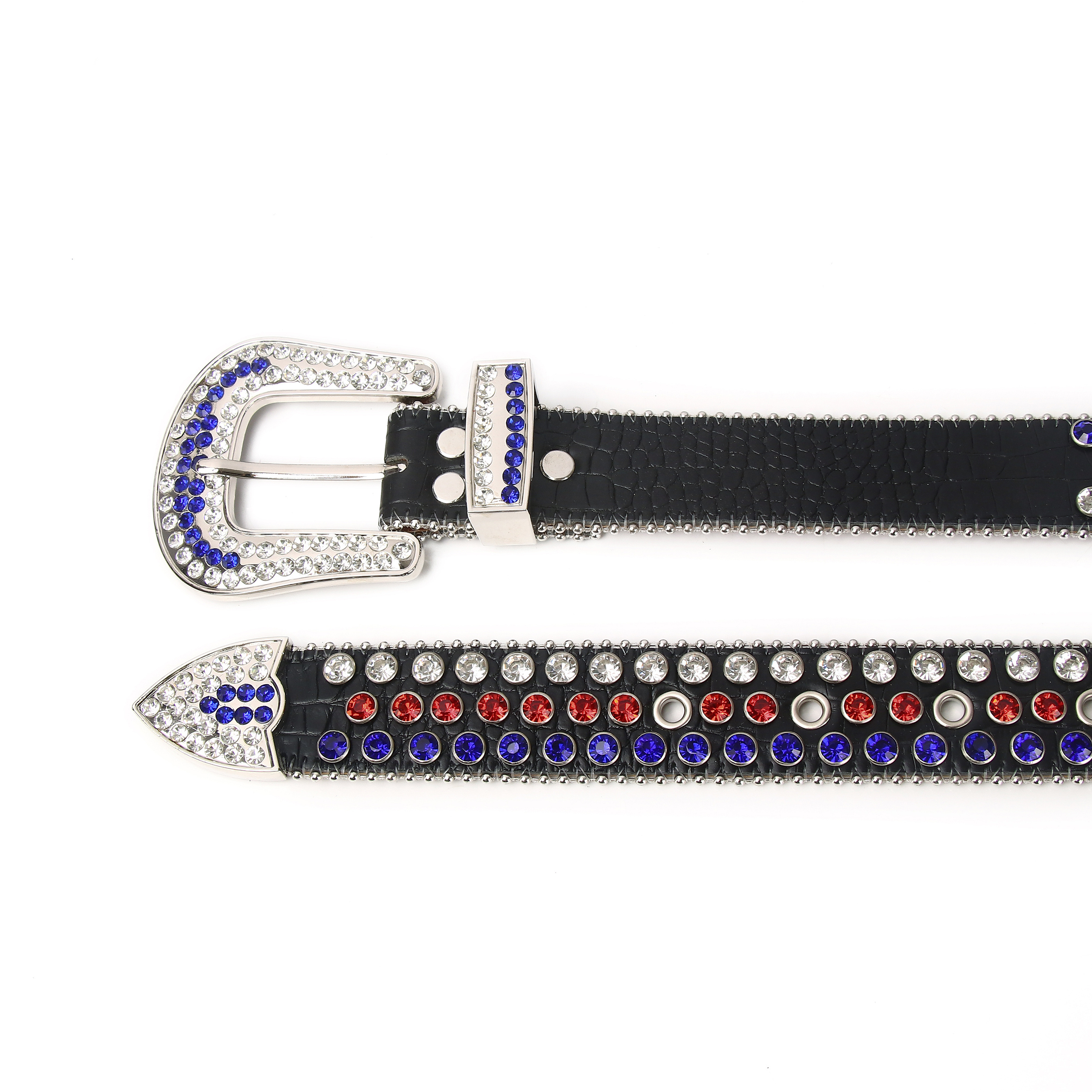 New Famous Brands Bling Rhinestone Rockstar Designer Belt Men Shiny Studded Diamond Crystal Leather Belt BB Simon