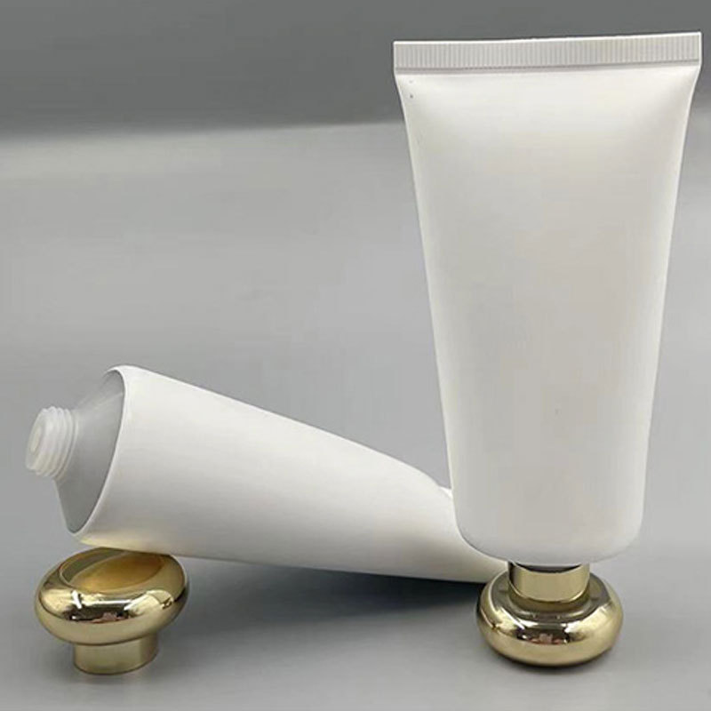 D35 gold-plated mushroom cap tube 50-100g white cosmetic tube hand cream body lotion tube