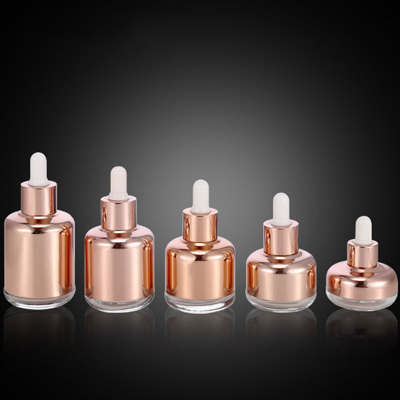 luxury Essential oil packaging 20ml 30ml 40ml 50ml 60ml cosmetic eye matte black CBD serum glass dropper bottle with box