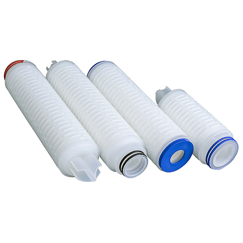 10 Inch PP Pleated Filter Cartridge New Sterile Filtration Bacterial Interception Filter with 022/0.45/0.5 Micron Membrane