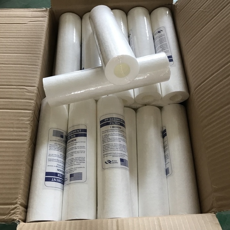 pp water filter cartridge 5 micron spinning pp filter for domestic drinking water filtration systems