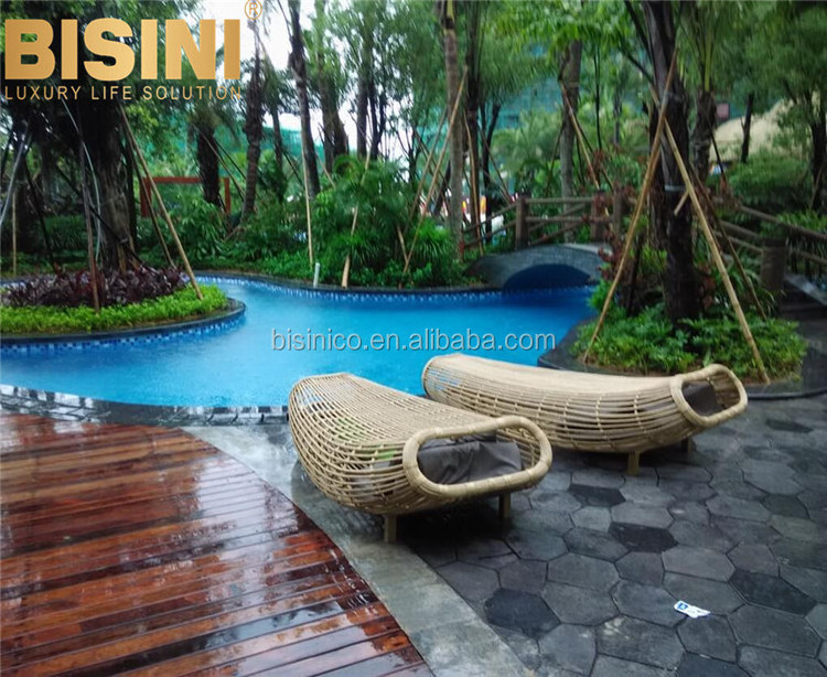 Seaside Beach White PE Rattan Wicker and Aluminum Swing Chairs Villa Outdoor Garden Patio Hanging Chair Hanging Hammock