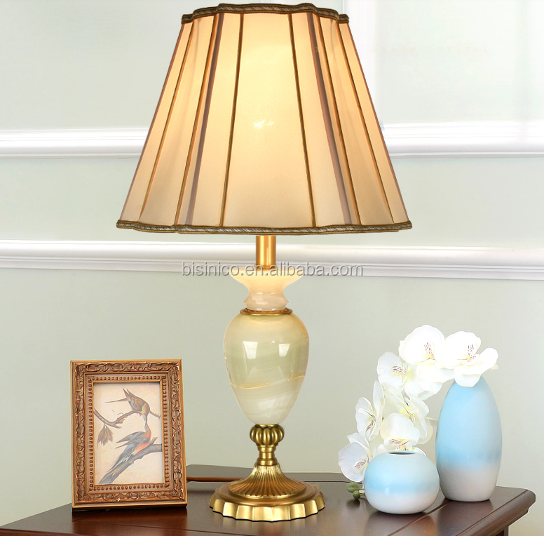 Fancy Classic Handmade European Gilt Decoration Crystal Reading Table Lamp With Floral Lampshade  BF05-89817