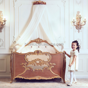 Bisini Baby Furniture, Italian Convertible Baby Crib, Antique Luxury Convertible Children Wooden Bed