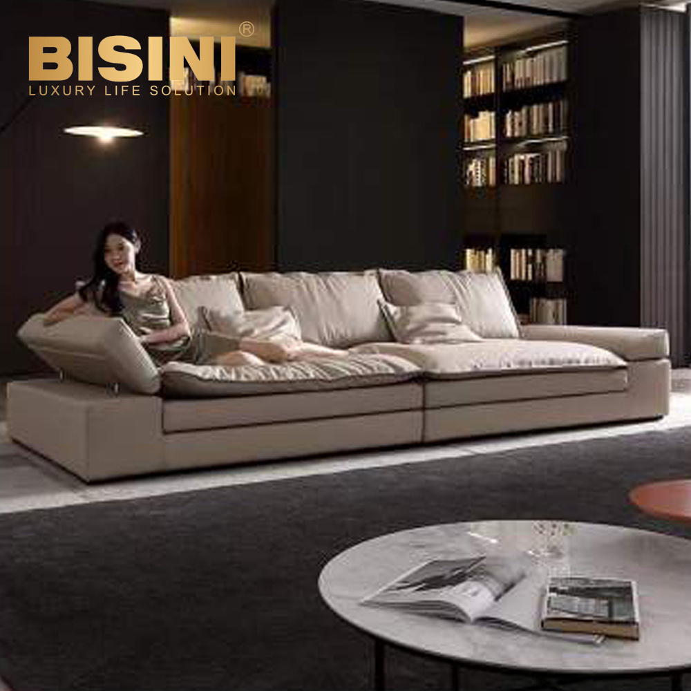 Wash free technology cloth art net celebrity sofa size living room Nordic modern Mosaic corner recliner combination sofa