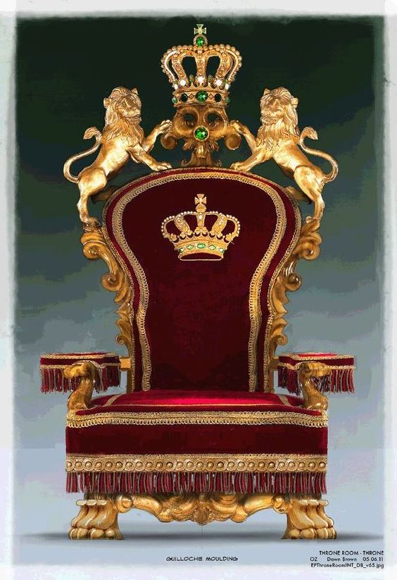 Royal Lion Arm Chair, Golden King Chair