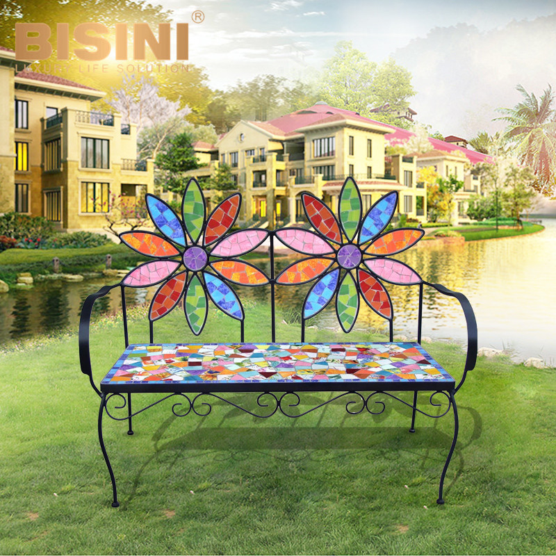 Special Design Villa Landscape Butterfly Iron 2 Seater Park Bench