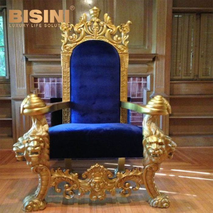 Royal Lion Arm Chair, Golden King Chair