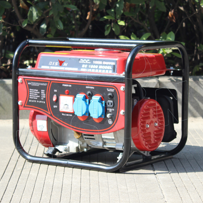 Bison China 1.0Kva 1 Kw 1Kw 1000 Watt Super Silent Portable Natural Gas Gasoline Generators Price