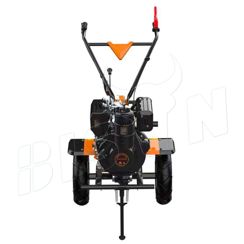 BISON(CHINA) Mini Handheld Cultivator Power Tiller Agriculture Rotary Hoe Tiller