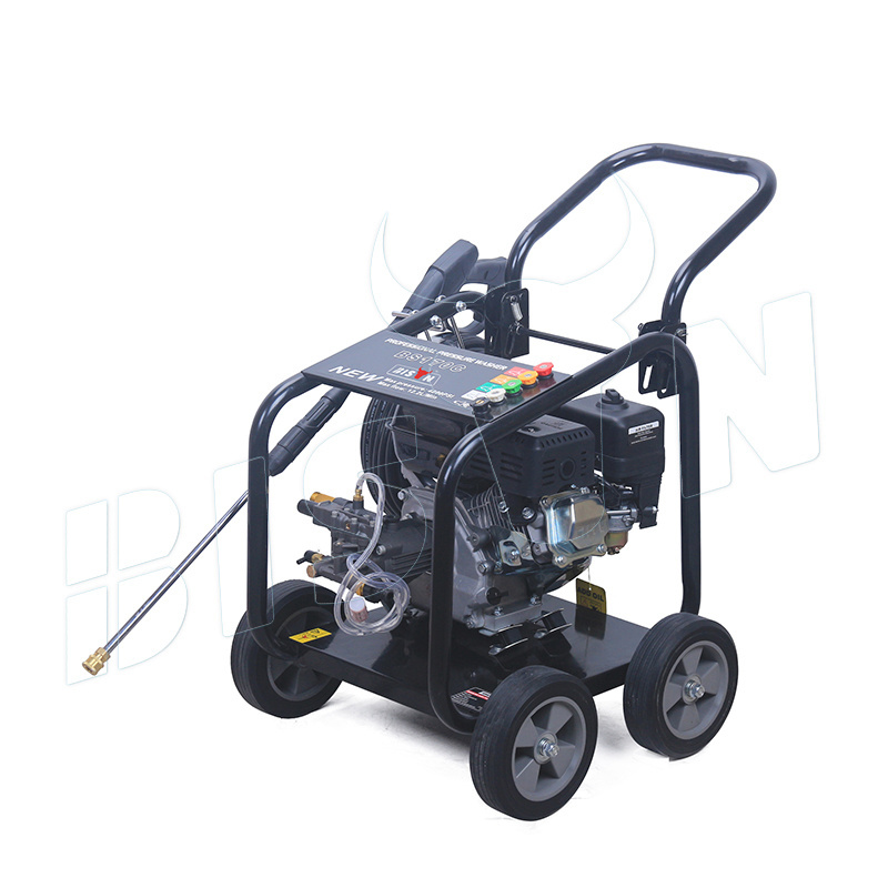 BISON 212Cc Light Duty Gasoline Petrol Engine Home High Pressure Car Washer With Wheels