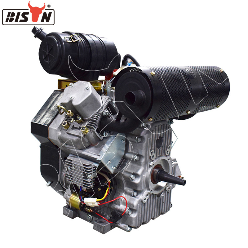 BISON Multi-cylinder 18Hp Irrigation Water Pump Electric Start Small Air-cooled Diesel Engine