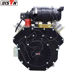 BISON Multi-cylinder 18Hp Irrigation Water Pump Electric Start Small Air-cooled Diesel Engine