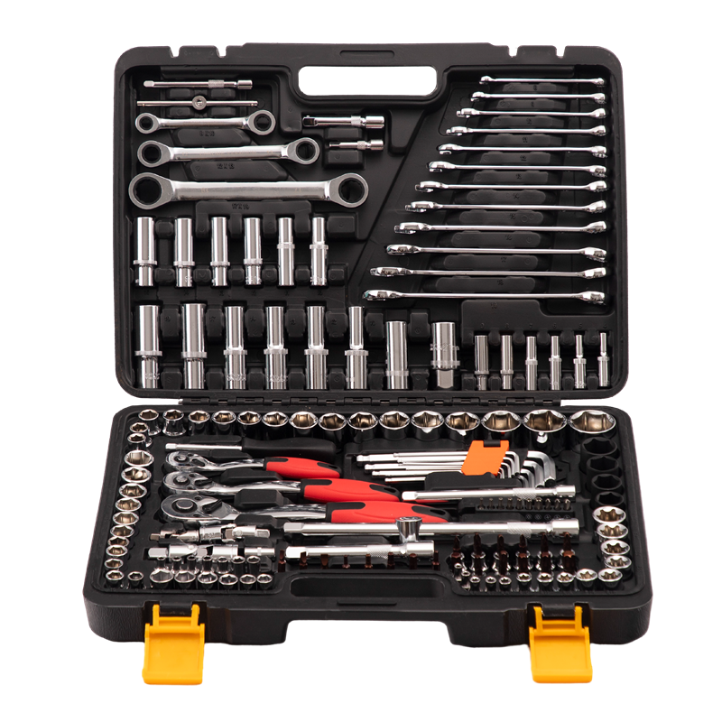 Hot Selling Chrome Vanadium Household Tool Set Multi Function Allen Car Tool Kit Box Hex Socket Set Screw Ratchet Hand Tools Set