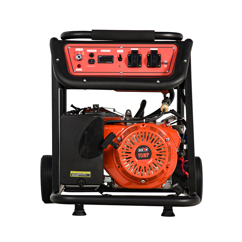 Bison Suppliers 220V Remote Start 3 Phrase Emergency 5Kw 5Kva 15Hp Gasoline Generator For Standby