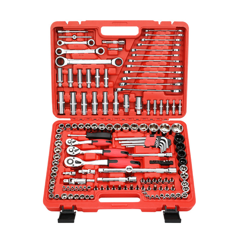 Hot Selling Chrome Vanadium Household Tool Set Multi Function Allen Car Tool Kit Box Hex Socket Set Screw Ratchet Hand Tools Set