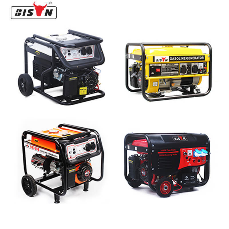 Bison Machinery 3 Phase Max Power 2.5KW 2.5KVA 2500 Watts 168f Engine 5.5hp Gasoline Generator