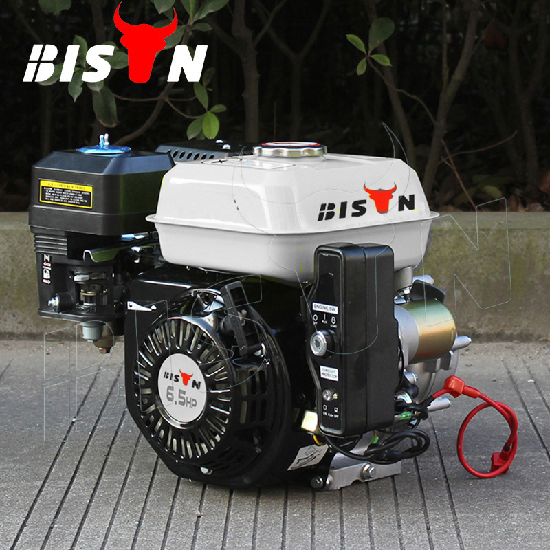 BISON CHINA mini petrol 6.5hp 168 f 196cc single cylinder gasoline engine manual clutch engine