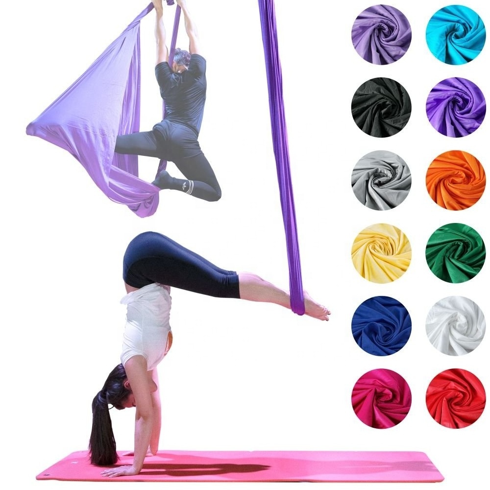 New Arrival High Quality Antigravity Style 5.5 Yards Aerial Silk Yoga Swing Flying Yoga Hammock