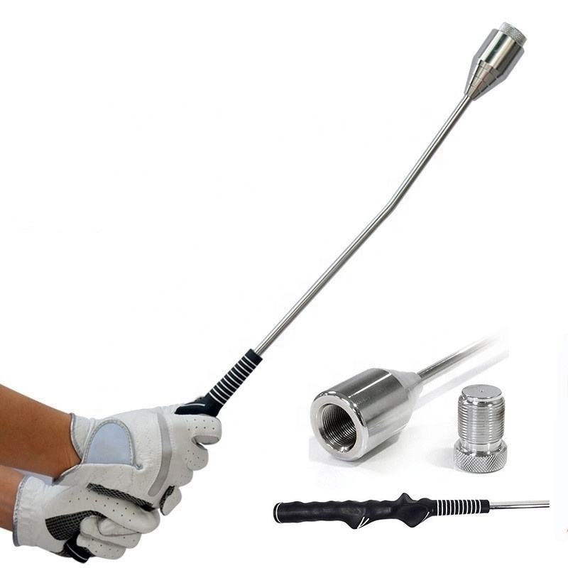 Golf Tempo Grip Swing Training Aid Practice Warm Up Stick Adjustable Weighted Golf Swing Trainer