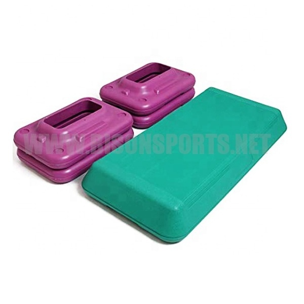 Colorful Wholesale Gym Body Training Adjustable Fitness Step Platforms Aerobic Stepper