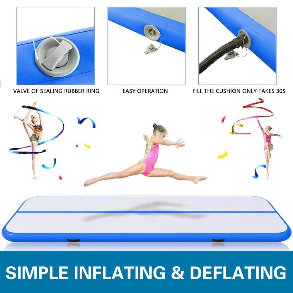 Factory Supply 3m/6m/8m/10m/12m Air Track Inflatable Air Track Mat Gym Acrobatics Mat Airtrack Floor Gymnastics Tumbling Mat