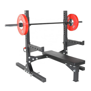 Home Training Fitness Gym Workout Weight Lifting Workout Adjustable Squat Dumbbell Bench Rack with Bench Press