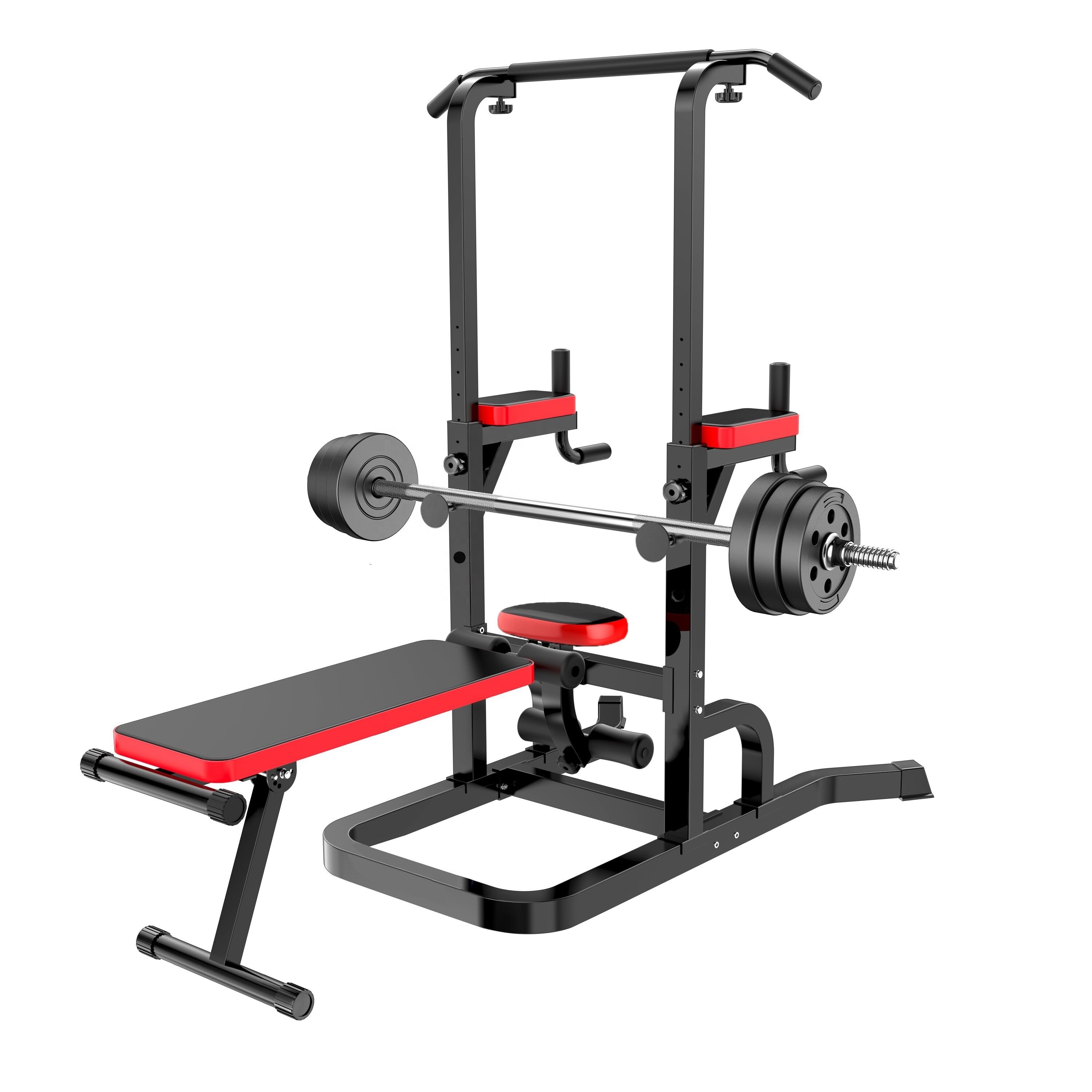 Home Training Fitness Gym Workout Weight Lifting Workout Adjustable Squat Dumbbell Bench Rack with Bench Press