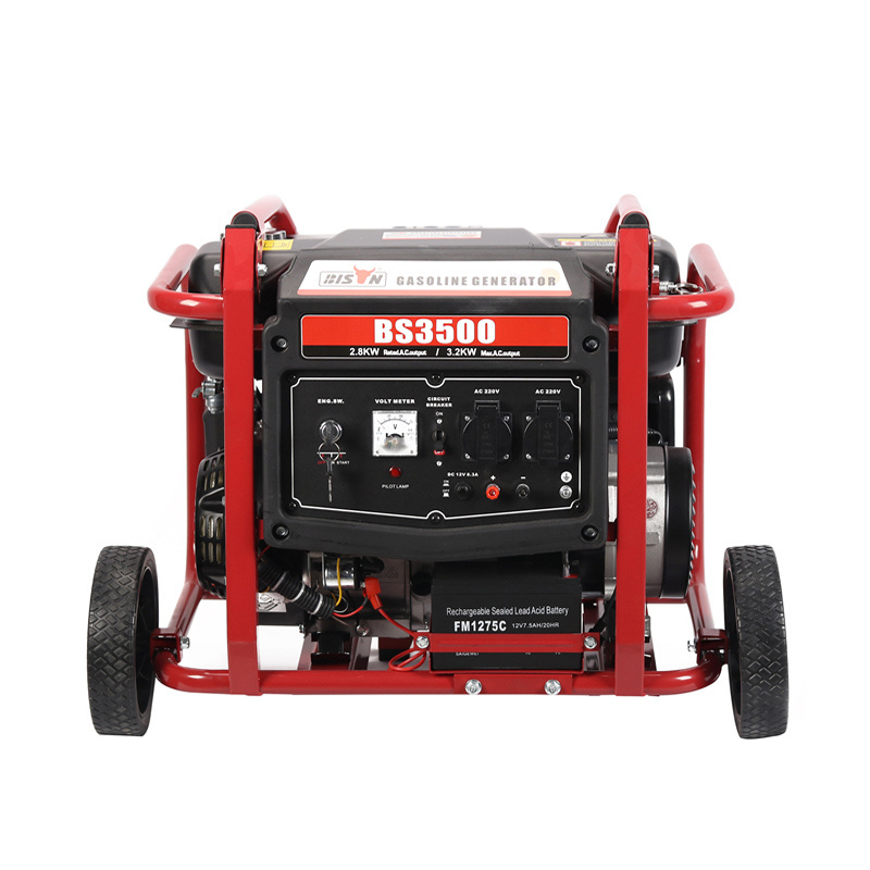 Bison 120V/220V Power Generation Equipment 3kw 3kva 3000w Manual Start Gasoline Powered Generator