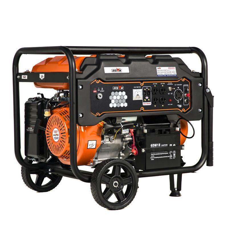 Bison Supplier 110V 190F Single Phrase 15Hp Manual Start 5Kva Low Noise Gasoline Generator