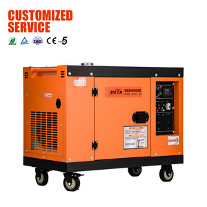 Bison Exporters 240V 415V 1100F Three Phrase 8Kw 8000Watt Low Noise Diesel Generator