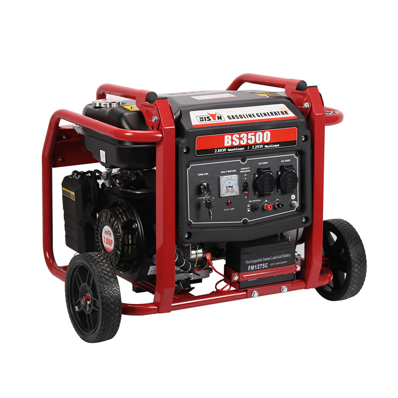 Bison 120V/220V Power Generation Equipment 3kw 3kva 3000w Manual Start Gasoline Powered Generator