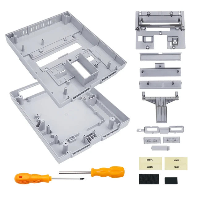 Red Replacement shell Transparent snes console shell carcasa SNES case for Super Nintendo NES SNES