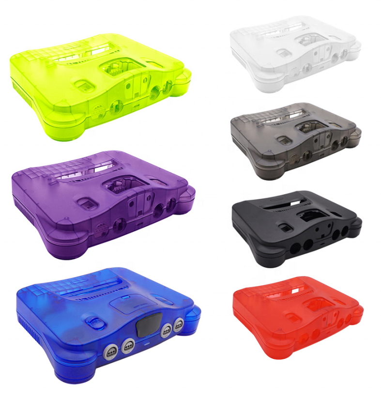 Multi-Color ABS Translucent Replacement Shell Retro Game Console Case for Nintendo 64 n64 Console