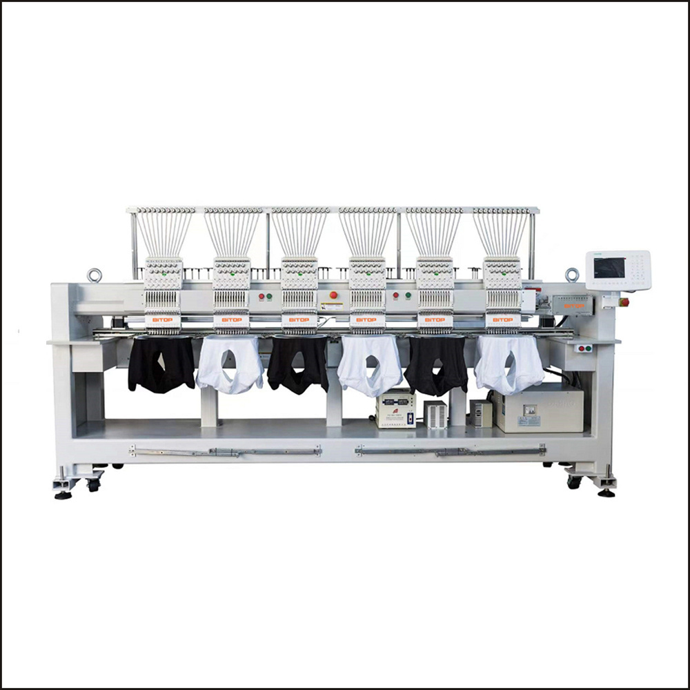 6 head multi needle computer multi function embroidery machine price