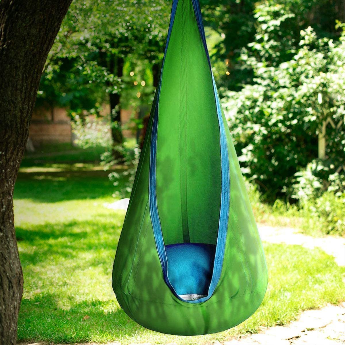 Kids Hanging Seat Hammock Nylon Child Swing Chair for Indoor and Outdoor