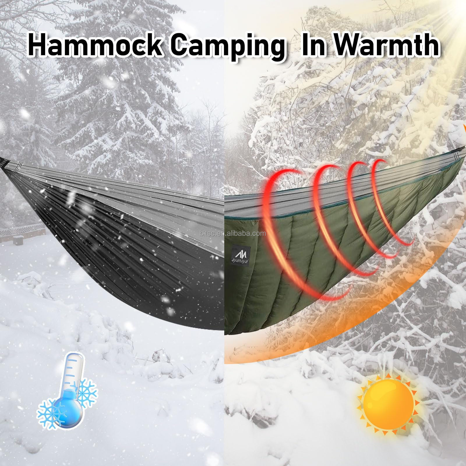 Winter Hammock underquilts sleeping bag single double universal insulated under blanket for hammock