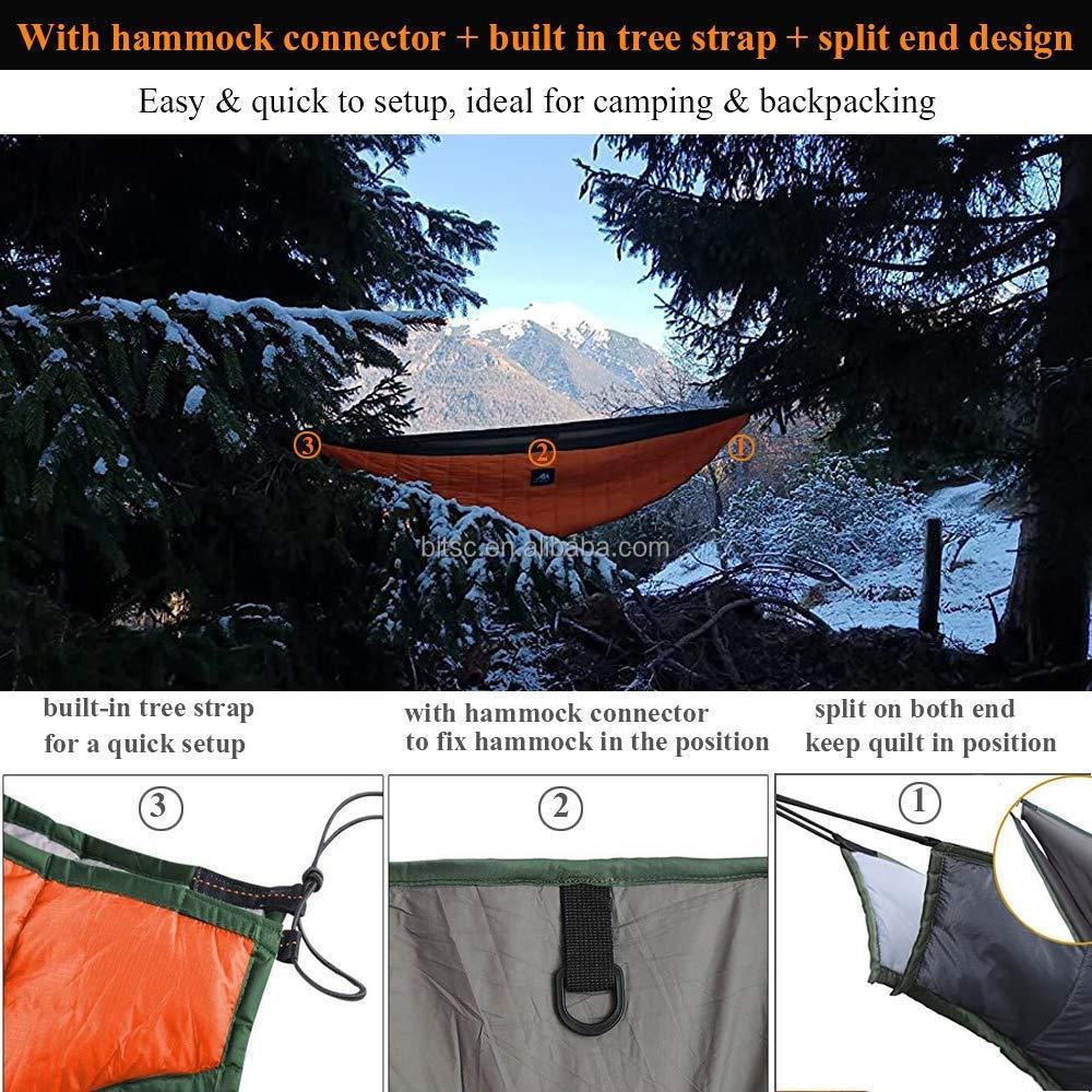 Winter Hammock underquilts sleeping bag single double universal insulated under blanket for hammock